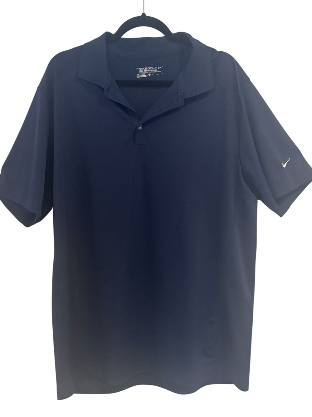 Nike Golf Navy Blue Tour Performance Men's Dri-FIT Polo Shirt XL